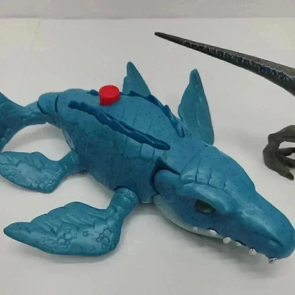 Jurassic Park Action Figures Lot of 3: Damaged Blue, Mosasaurus, and Human - Picture 3 of 11